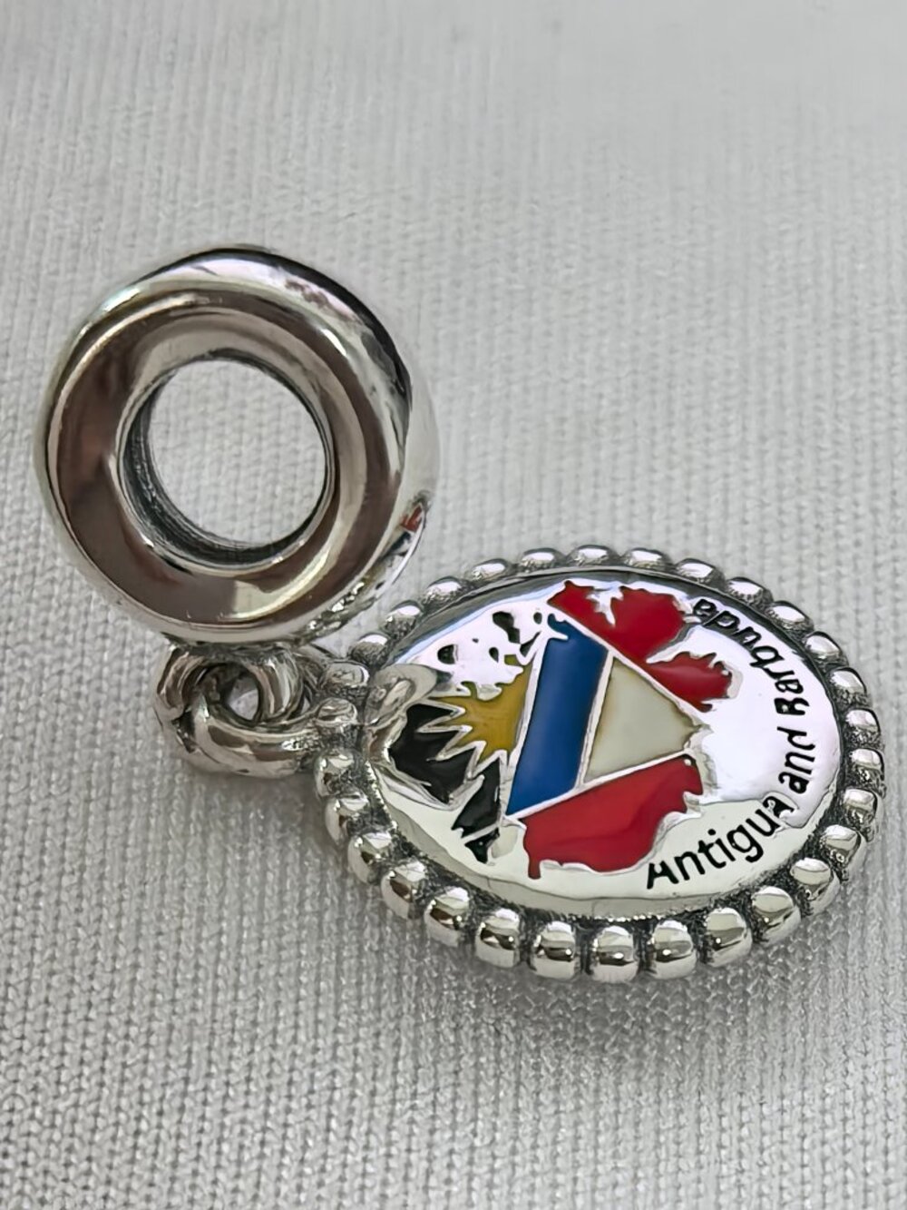 Pandora Antigua and Barbuda Exclusive Charm Pendant, S925 Silver Jewelry - Picture 3 of 4